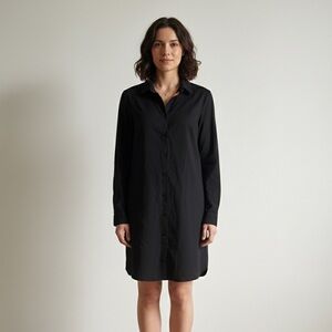 Icebreaker Sz S Merino Wool Black Casual Outdoor Button Front Shirt Dress